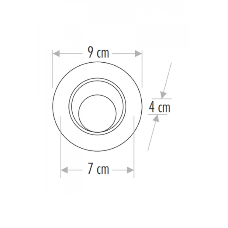 CATA 7W Lal Led Spot Siyah Kasa CAT CT-5200B