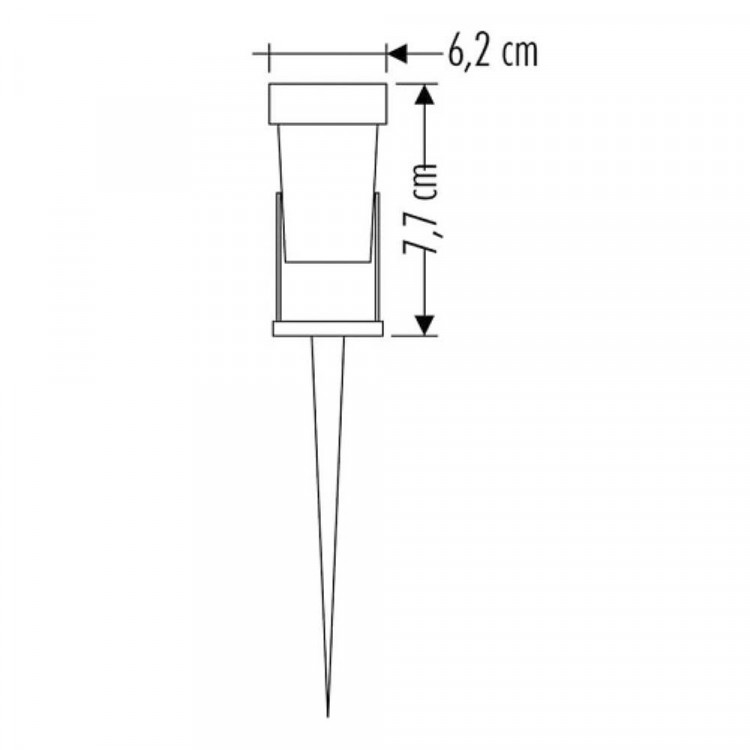 CATA 7W Led Kazıklı Bahçe Armatürü (Amber) CAT CT-7300A